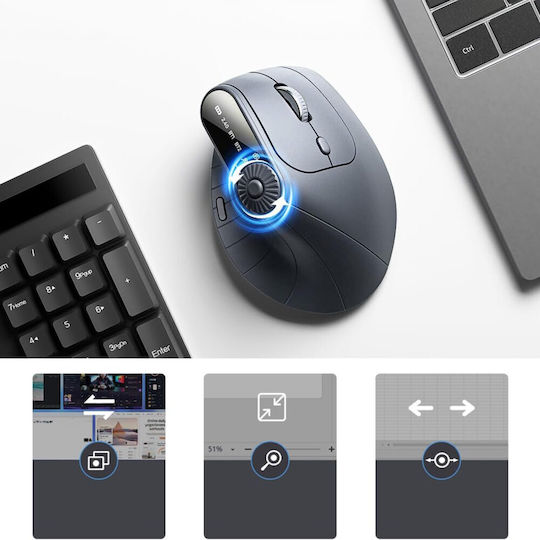 ZD1W523QWS0 Mouse Vertical Ergonomic Wireless Negru
