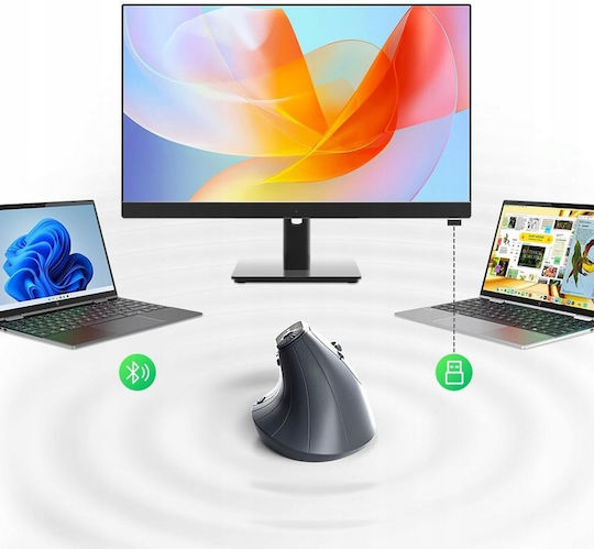 ZD1W523QWS0 Mouse Vertical Ergonomic Wireless Negru