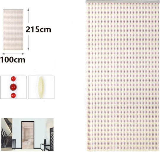 Plastic Multicolour Door Curtain 100x215cm 125125