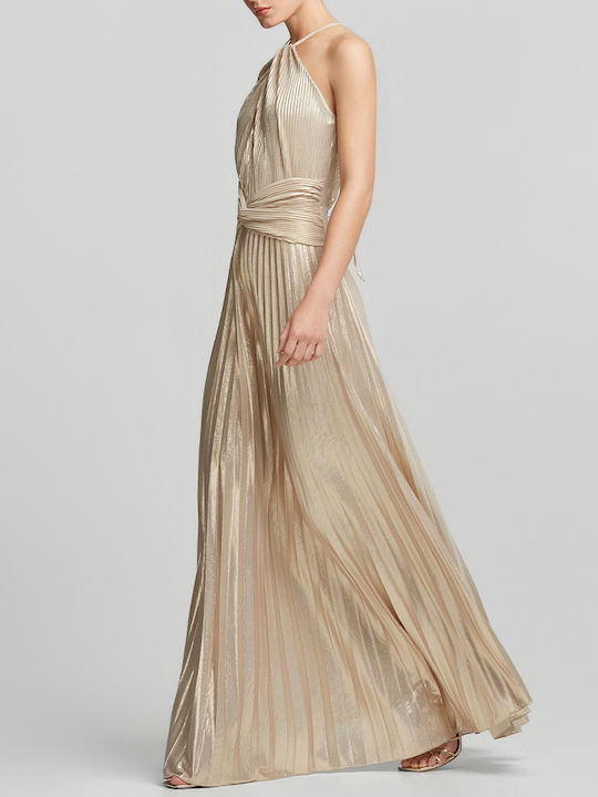 Maxi Damenkleid für Hochzeit - Taufe Gold