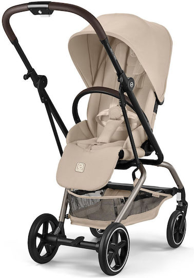 Cybex Eezy S Twist+2 Reversible Baby Stroller Suitable for Newborn Almond Beige 8.8kg