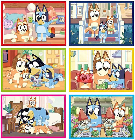 Bluey Würfelpuzzle Teile