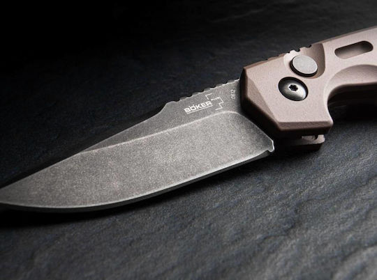 Boker Thunder Storm Automatik Coyote Taschenmesser Überleben Braun