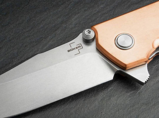 Boker Plus Kihon Assisted Μαχαίρι Αυτόματος Χάλκινο σε Θήκη