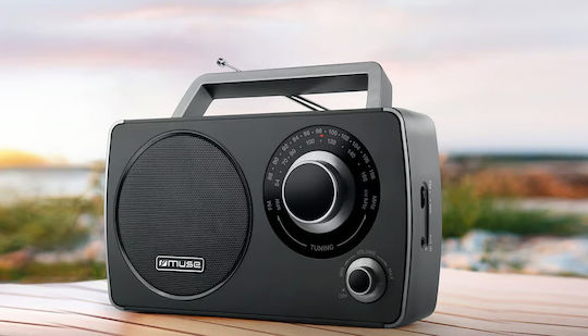 Muse M-075 Radio Portabil Cu Alimentare Electrică / Pe Baterii Negru