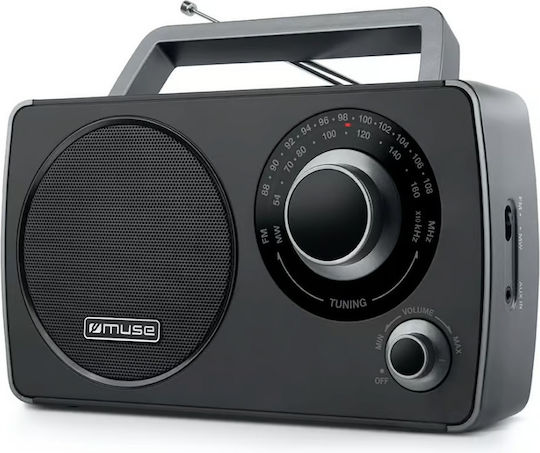 Muse M-075 Radio Portabil Cu Alimentare Electrică / Pe Baterii Negru