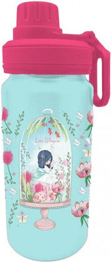 PP Food Container 800ml & Aluminum Water Bottle 500ml Set Must Team Love Whispers