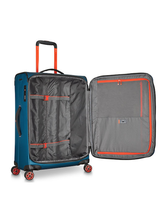Roncato Reisekoffer Kabine Denim mit 4 Räder Höhe 55cm
