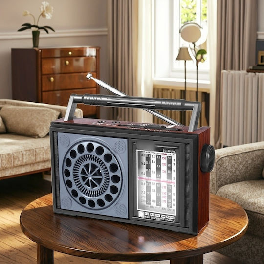 FOX500026 Portable Rechargeable Radio with USB Black
