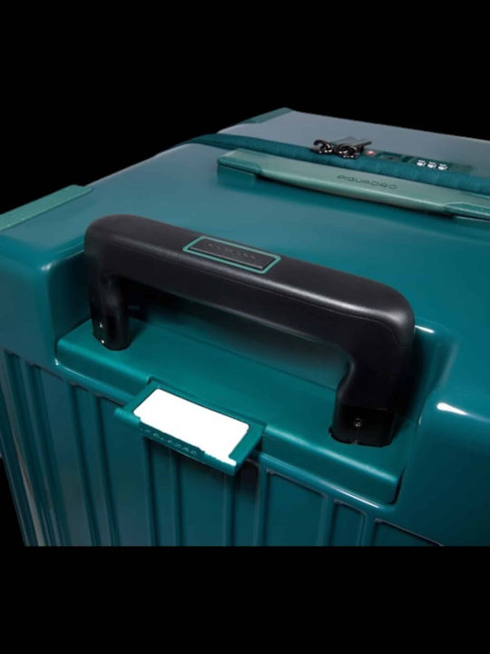 Piquadro Μεγάλη Βαλίτσα Ταξιδίου Pop Green με 4 Ρόδες Ύψους 80εκ.