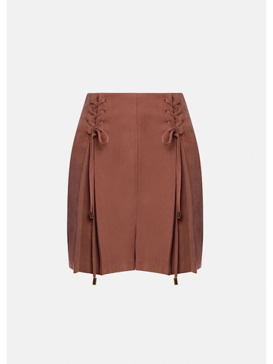 Damen-Set mit Aktivbekleidung Shorts Braun