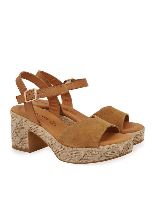 Sandale Din Piele Tabac Maro