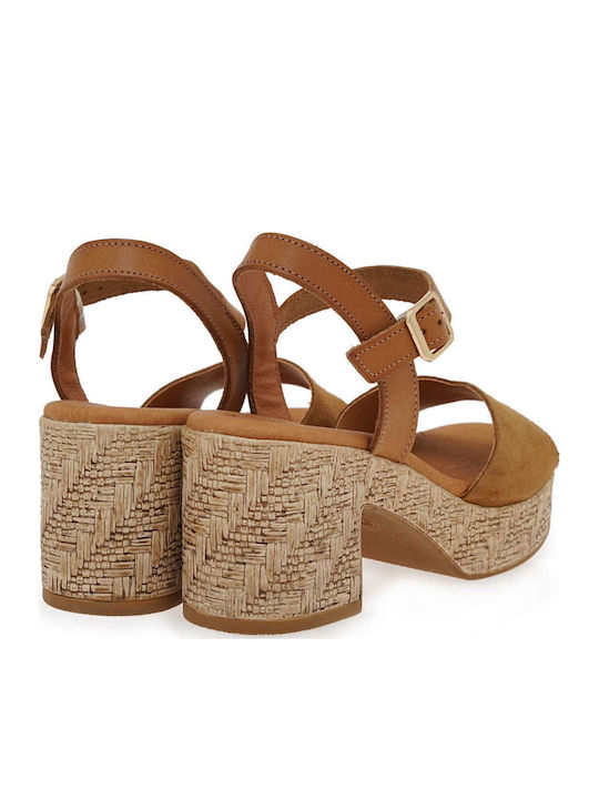Sandale Din Piele Tabac Maro