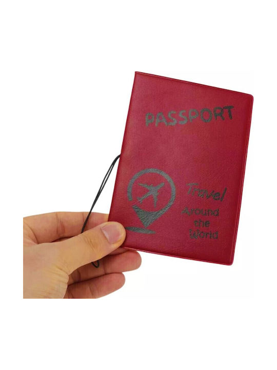 Roza Passport Case Travel Around World Red – Protective Travel Case Passport & Documents