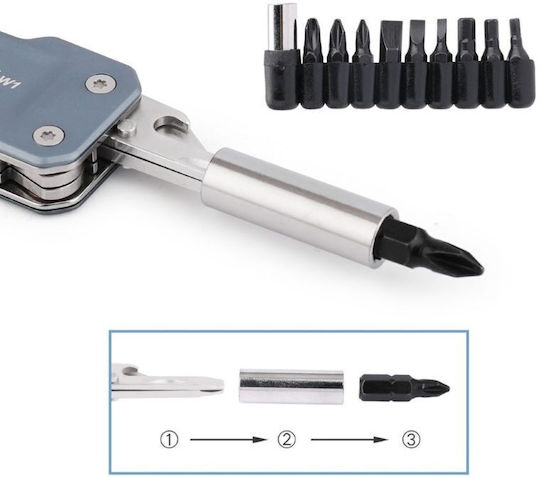 NexTool Πολυεργαλείο σε Θήκη Σετ 9τμχ
