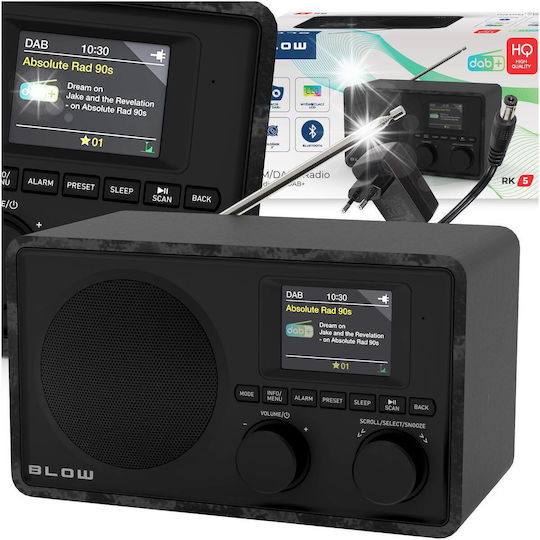 Blow 77-576 Портативно Радио Акумулаторно DAB+ с Bluetooth Черно