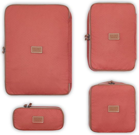 Delsey Packing Cubes 4 Sizes Chatelet Air Terracotta