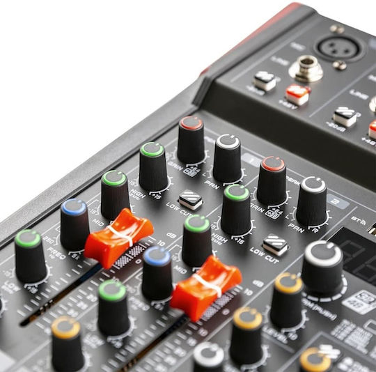 Vonyx VM-KG06 172.594 Analog Mixer 6 Channels with Phantom Power & 3 XLR Inputs & Bluetooth