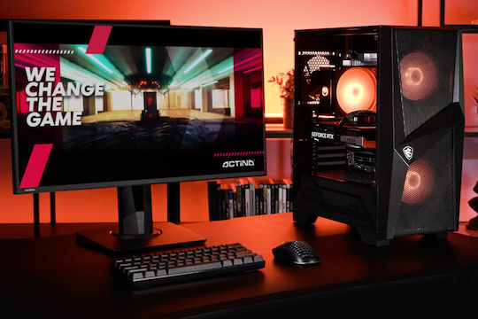 Actina Гейминг Настолен Компютър Ryzen 7-8700F 32GB DDR4 1.0TB SSD Без Операционна Система