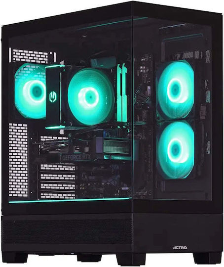 Actina Гейминг Настолен Компютър Ryzen 5-7500F 32GB DDR5 1TB SSD Radeon RX 9070 Без Операционна Система