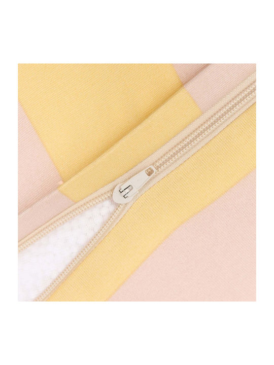 Bean Bag Stool Waterproof Yellow And Pink Stripes
