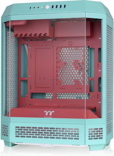 Thermaltake View 600 TG Gaming Full Tower Κουτί Υπολογιστή με Πλαϊνό Παράθυρο Mint Strawberry