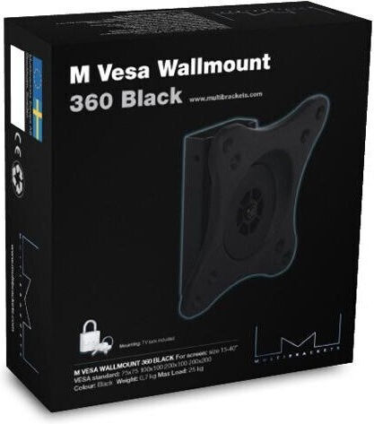 Multibrackets VESA Wallmount 360 Βάση Τηλεόρασης Τοίχου έως 32" και 30kg Μαύρο