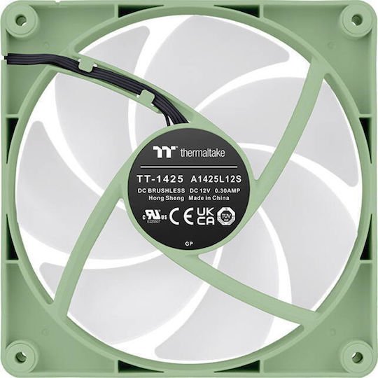 Thermaltake CT140 Case Fan with ARGB Lighting and Connection 4-Pin PWM 2pcs Matcha Green