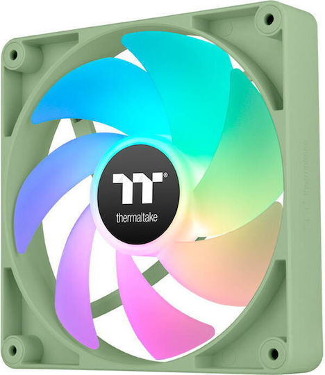 Thermaltake CT140 Case Fan with ARGB Lighting and Connection 4-Pin PWM 2pcs Matcha Green