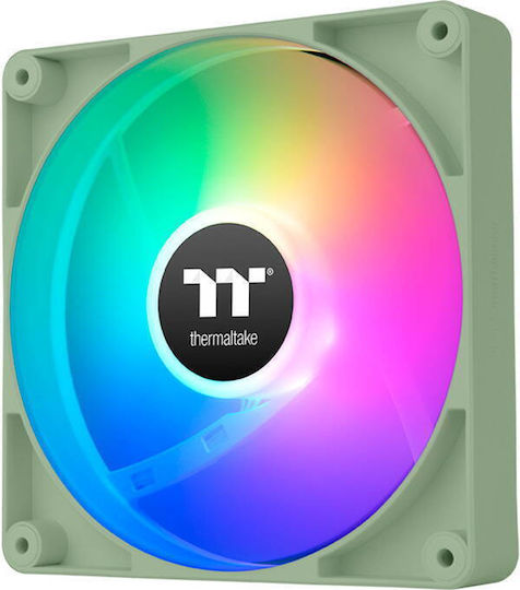 Thermaltake CT140 Case Fan with ARGB Lighting and Connection 4-Pin PWM 2pcs Matcha Green