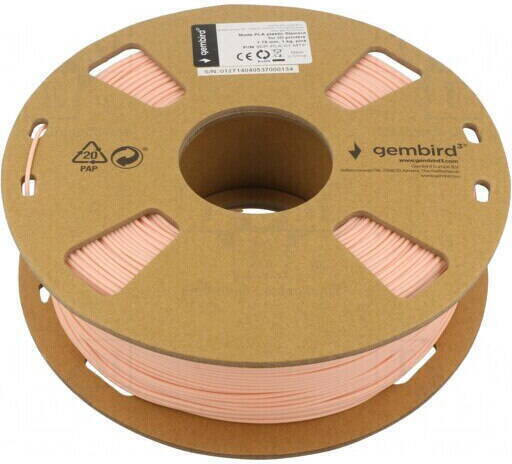 Gembird PLA 3D Drucker Filament 1,75mm Rosa 1kg 1 Stück (Spule)