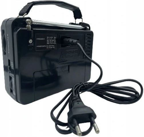 ZT1XJ43QWS394 Radio Portabil Cu Alimentare Electrică / Baterie Negru