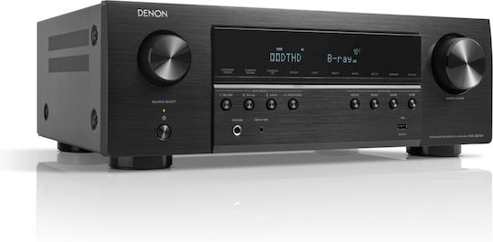 Denon AVC-S670H Home Cinema Receiver 4K/8K 5.2 Channels 75W/8Ω 150W/6Ω with HDR and Dolby Atmos Black