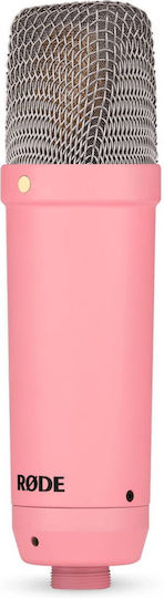 Rode NT1 Signature Set Condenser Microphone XLR Shock Mounted for Vocal in Pink Color +XLR Cable+Desktop Studio Arm