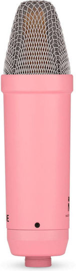 Rode NT1 Signature Set Condenser Microphone XLR Shock Mounted for Vocal in Pink Color +XLR Cable+Desktop Studio Arm