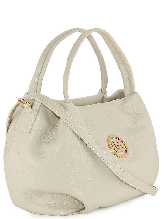 Geantă De Damă Din Piele Tip Crossbody Bej