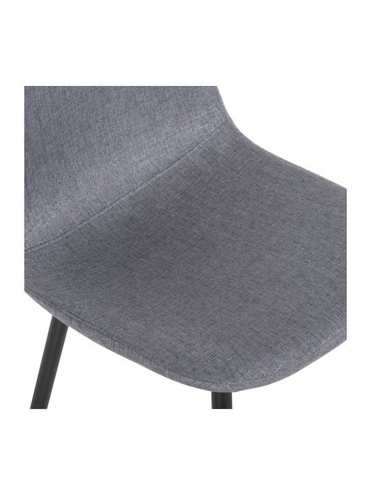 Leonardo Scaun Sala De Mese Cu Material Textil Gri 42x49x84cm