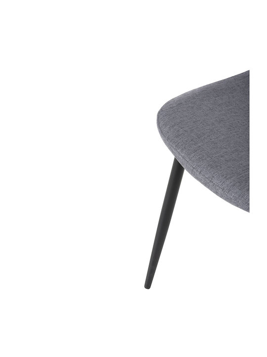 Leonardo Scaun Sala De Mese Cu Material Textil Gri 42x49x84cm