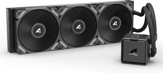 Sharkoon S40 Răcire cu lichid AIO CPU cu 3 ventilatoare de 120mm