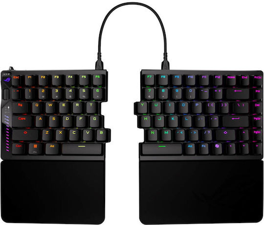 Asus ROG Falcata Split Wireless Gaming Keyboard 75% with Magnetic Switches and RGB Lighting English US