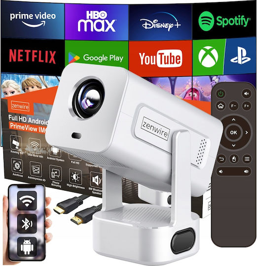 Zenwire Mini Projector LCD HD LED Lamp with Wi-Fi IMC360