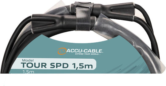 Accu-Cable Cable XLR male - Μαύρο 1.5m
