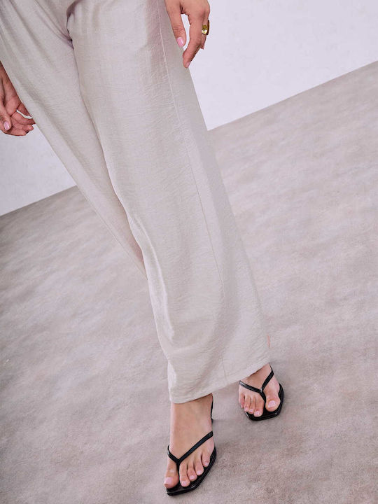 Celestino Damenhose Viskose Loose Fit Beige