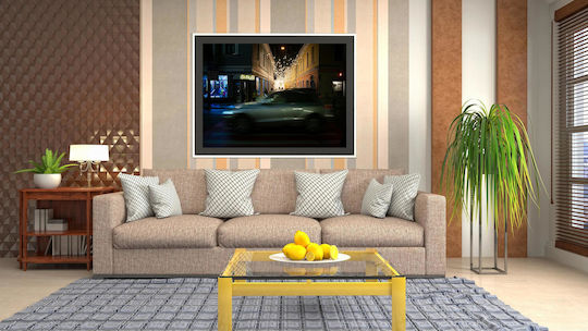 Painting Night Street Scene Lights Car Night Street Scene Lights Car 65x40