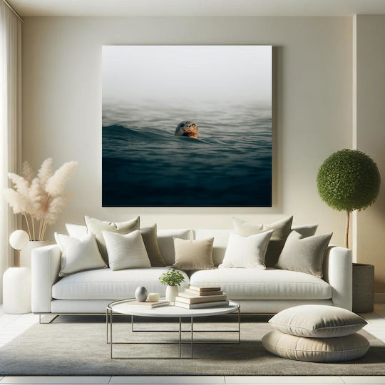Πίνακας Seal In Misty Sea Φώκια Στην Ομιχλώδη Θάλασσα 110x110