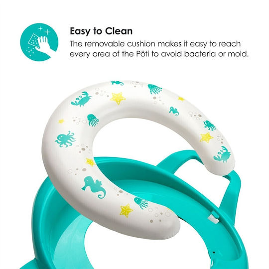Bbluv Toddler Toilet Seat Poti Fuchsia with Handles and Cushion