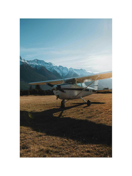 Панел Airplane В Планински Пейзаж Аероплан Планински Пейзаж 100x150