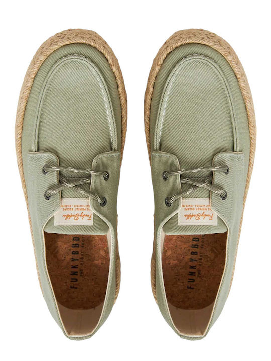 Men's Espadrilles in Green Color