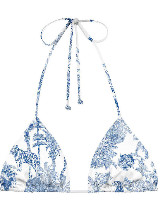 Bikini Dreieck Top Blau