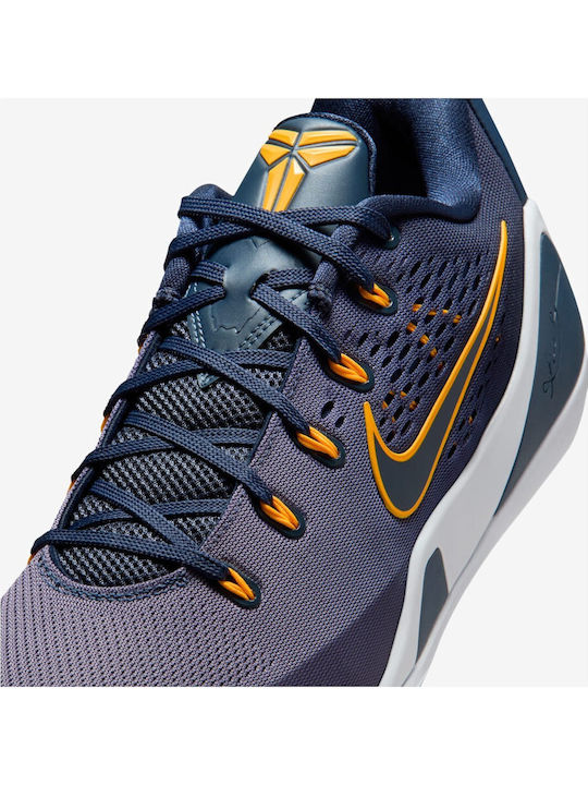 Kobe 9 EM Elite Low EM Protro Lakers Away Low Basketball Shoes Thunder Blue Laser Orange Football Grey Daybreak